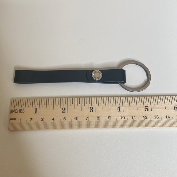 Monsac black leather key fob - Picture 2 of 5